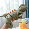 Warm Winter Dog Four-Legged Cotton Coat Small Breeds Dinosaur Style Thick Fleece Lined Pet Clothing