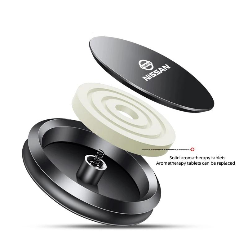 For Nissan MBQ1Tire Valve Cap Car Air Freshener Solid Perfume Rotating Aromatherapy Decor For Nissan Qashqai J11 J12 Teana Sylphy N7 Note Juke