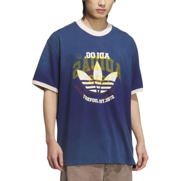 Adidas Originals Retrowashed Ss25 Ringer T-Shirt Unisex Tops KC0289