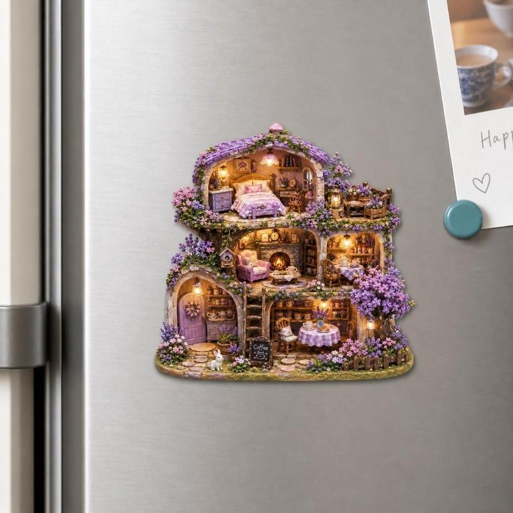 Cute Home Theme Home Fridge Magnet 3D Relief 3D Refrigerator Stickers  Home Decor
