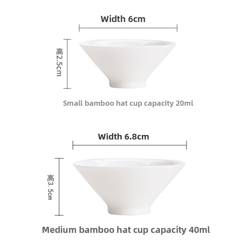 Handgefertigte Tasse aus weißem Porzellan, gefertigt aus Rohporzellan, Jade und weißem Porzellan. Keramik-Teetasse, kleine Teetasse, Kung-Fu-Teeservice-Tasse, Dehua-Porzellan.