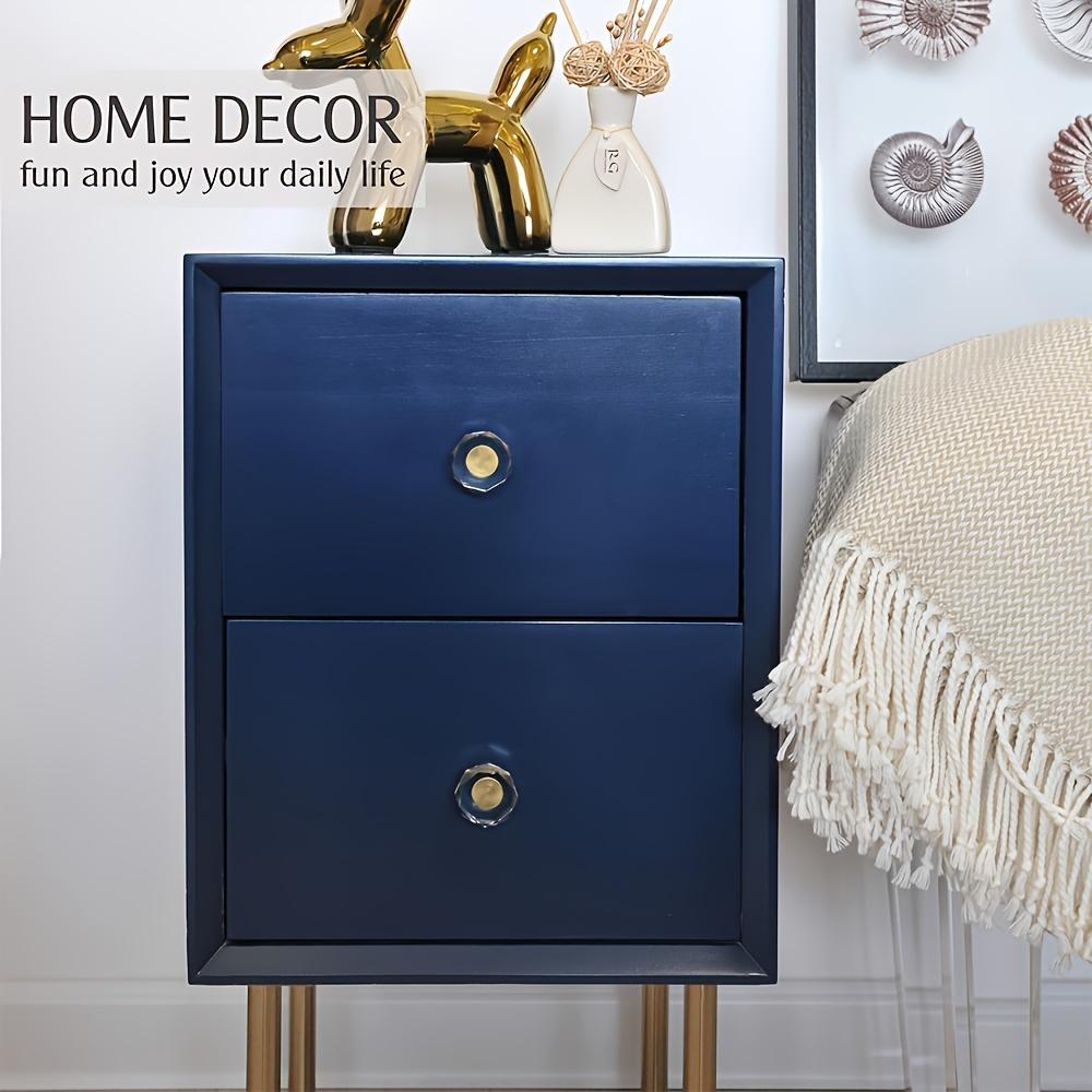 8pcs Glass Crystal Knobs, Brass Drawer Pulls, Gold Furniture Pulls, Hardware for Cabinet Dresser Kitchen with Screws