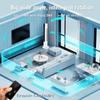 3-Speeds Intelligent 360° Air Circulation Fan Adjustable Bladeless Tower Fan Remote Control Low Noise Home Office Standing Fan
