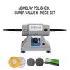 Double-Head Tabletop Cloth Wheel Polisher Small Power Adjustable Speed Double Head Polisher Desktop Jewelry Polishing Machine