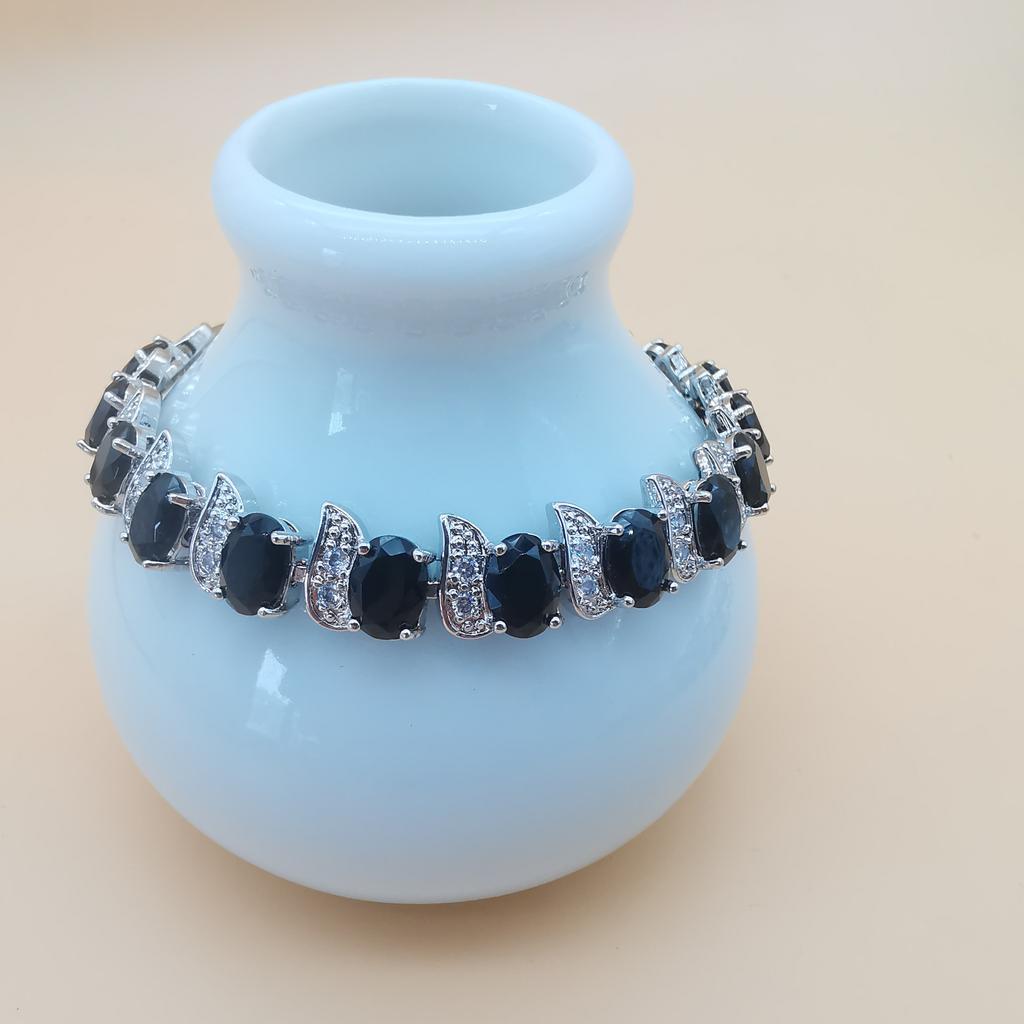 Chicken Leg Bracelet Imitation Tanzania European and American Bracelet Plated with Platinum Crystal for Womens Luxury Multi Color