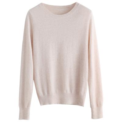 Women Sweater O-neck Solid Pullovers Spring Slim Bottoming Shirt Long Sleeve Casual Pull Jumpers