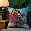 TTeen TTitans Go Pillow Case Plush Fabric Soft Double Sided Print Sofa Cushion Cover Throw Pillow Covers