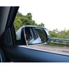 For Jeep Compass 2017 2018     Eyebrow Rear View Side Glass Mirror Trim Frame Rain Shield Sun Visor Shade ABS