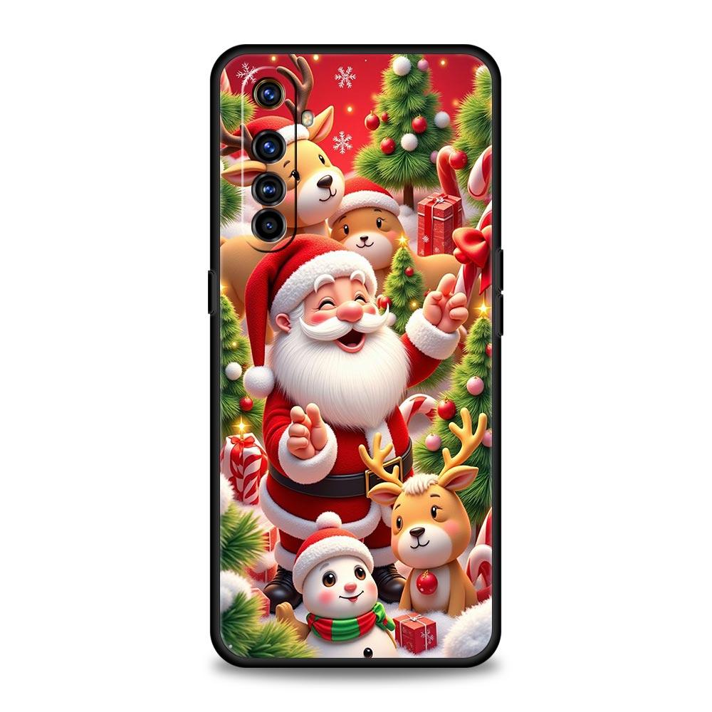 New Year Christmas Soft TPU For Realme 13 12 11 10 9 Pro Plus GT3 GT2 C21 C25 C35 C53 C55 C67 Pro 5G Phone Case Cover Fundas Bag