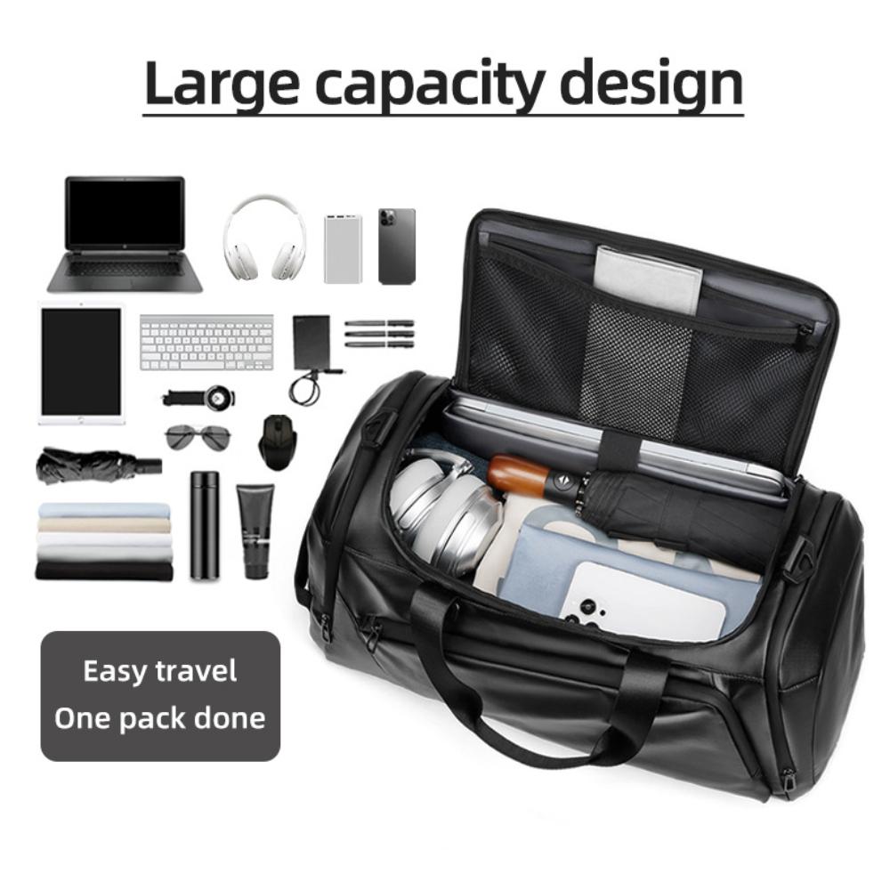 Multi-functional Large Capacity Travel Bag Waterproof Oxford Business Trip Luggage Bag Dry-wet Separation Fitness Bag Can Shoulders Handheld Crossbody