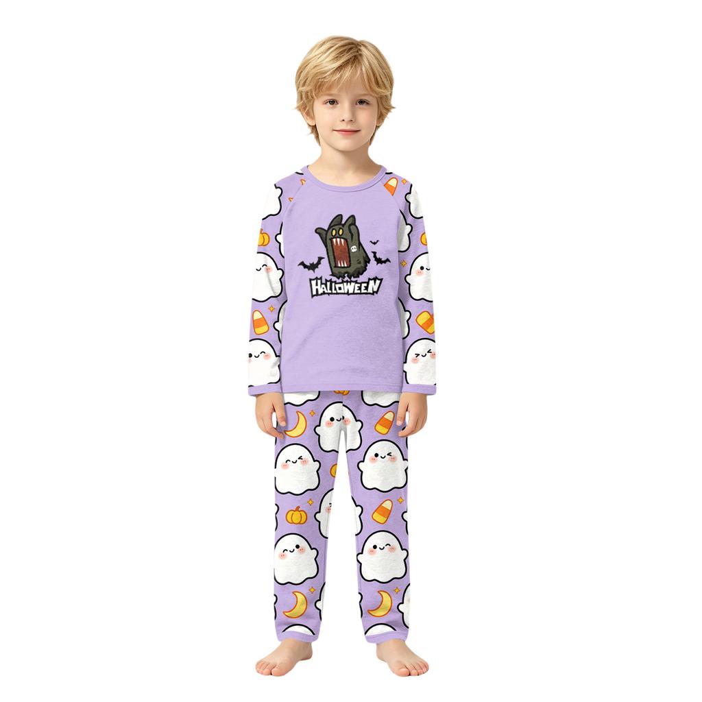 Halloween Family Matching Pajama Set with Patchwork Print for Women, Men and Kids