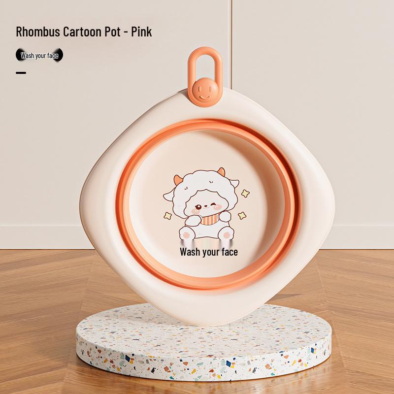 Newborn Portable Foldable Baby Washbasin - Thickened Plastic Infant Basin
