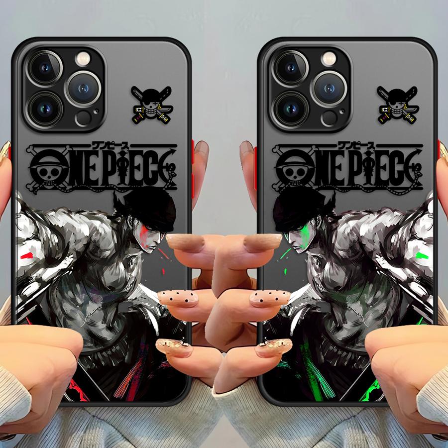 One Piece Roronoa Zoro Funda Back Phone Cover Case for iPhone 17 Pro Max XS XR 7 8 SE 12 Air 15 14 16 Plus 11 13 Mini