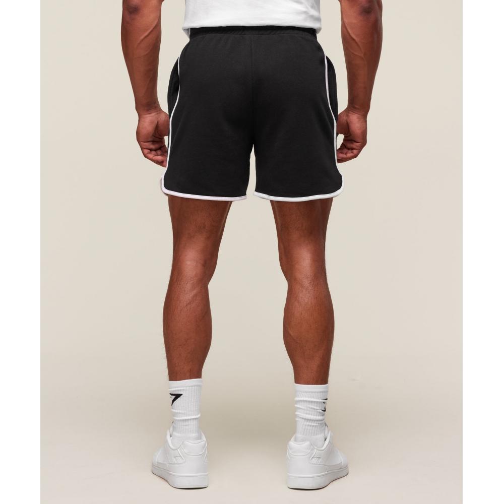 Gymshark Gslc Contrast 5  Shorts Black White A2c6u Bb3f