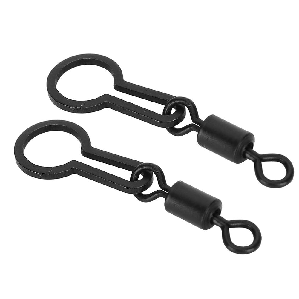 60pcs 2.8cm/1.1in Carp Fishing Swivels for Connecting PVA Mesh Bag Fishing Accessories Terminal Tackle