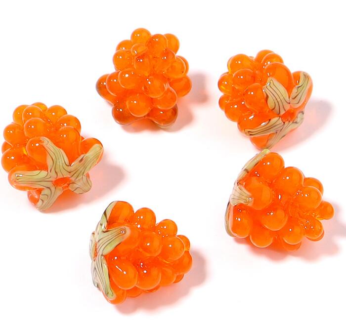 2pcs/lot 12mm Colored Grape Lampwork Beads For Handmade Jewelry Making Loose Glass Beads DIY Charm Necklace Bracelet Accessories
