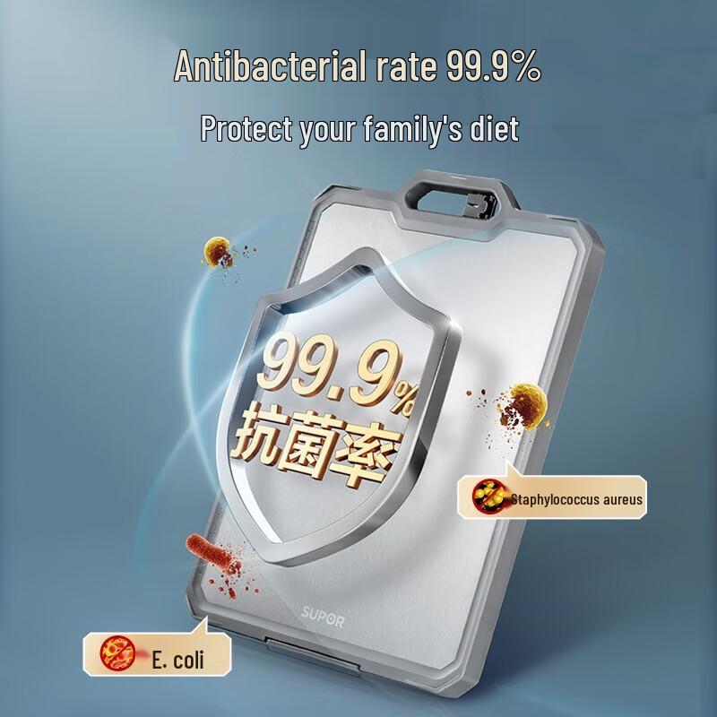 SUPOR Stainless Steel Antibacterial Chopping Board