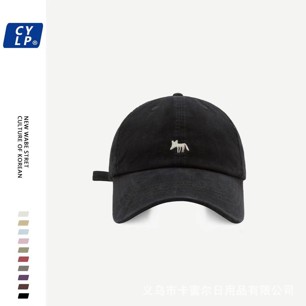 Baseball Cap Children's New Fashion Big Brim Show Thin Face Small Peaked Cap Men.