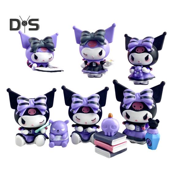 

1/6 шт. Мини аниме кукла фигурка коллекционная каваи аниме персонажи статуэтка маленькая настольная фигурка для девочек мальчиков 6pcs