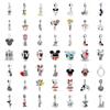 Neues Kupfer Mickey Mom Minnie Clip Stich Charms Perle Passend für Original Armbänder Charm DIY Damenschmuck