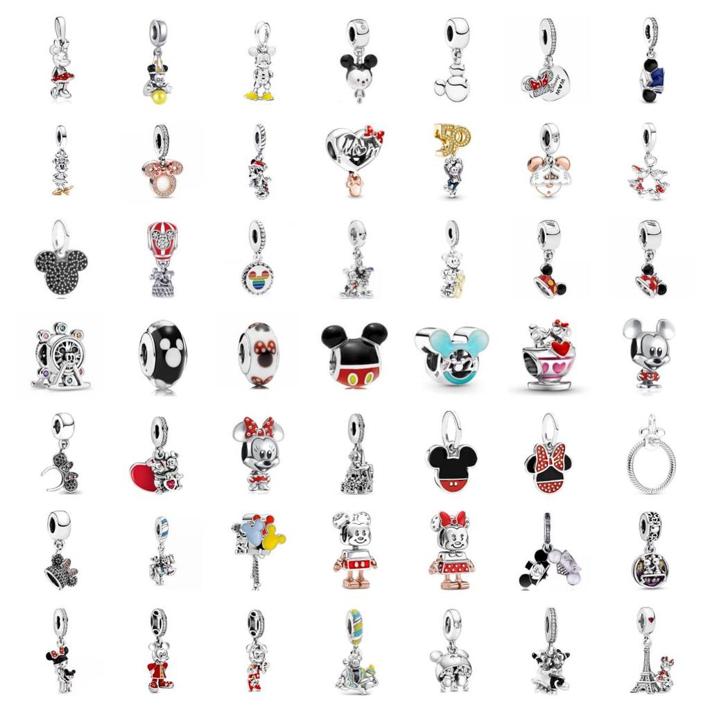 Newcopper   Mickey Mom Minnie Clip Stitch Charms Bead Fit Original Bracelets Charm Diy Women Jewelry