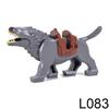 Magic Movies Medieval Animal Figure Building Blocks Dragon Elk Wild Boar Bighorn Sheep Dog Mini Model Bricks Toys DIY Kids Gifts