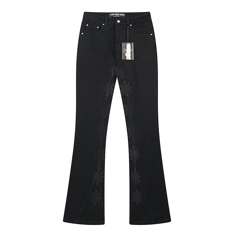LOSTSHDWS Men's and Women's Spring and Autumn Flared Elastic Jeans Couple Jeans