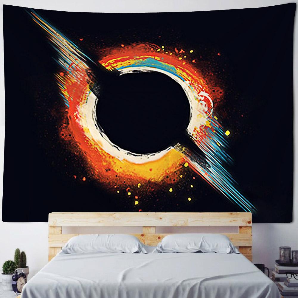 Mountain Starry Sky Tapestry Hippie Bohemian Wall Hanging Living Room Home Aesthetics Fabric Decoration Background Poster