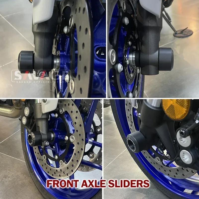 MT09 Front Rear Axle Fork Crash Slider For YAMAHA MT-09/SP Tracer 900 9 GT GT+ 9GT+ Motorcycle Swingarm Wheel Axle Sliders