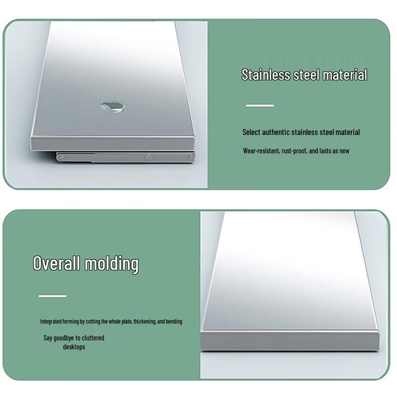 Stainless Steel Wall-Mounted Folding Kitchen Shelf