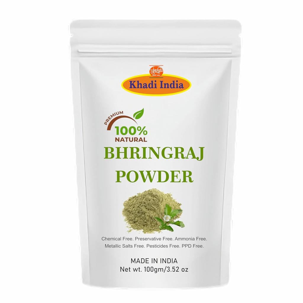 Khadi 100% Herbal Pure Amla Reetha Shikakai, Bhringraj and Hibiscus for Hair |Hibiscus Powder/gudhal Powder/gudhal Fool Powder (Pack of 5,100g Ea