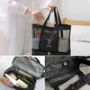 Lightweight Foldable Beach Bag for Women with Cooling Compartment Durable Polyester Vacation Style Hand Washable, Perfect for Towels & Swimsuits
