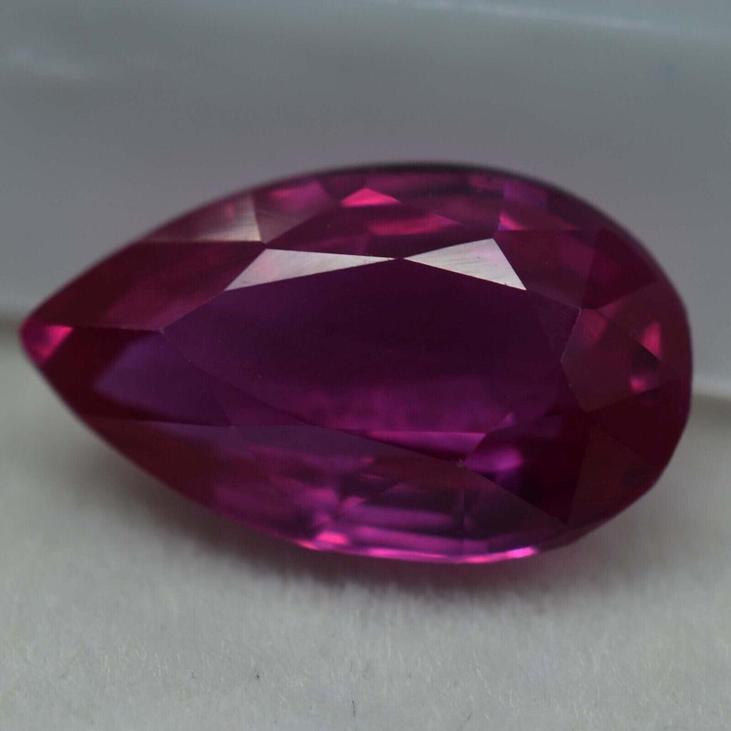 Natural Pink Sapphire Loose Gemstone 9.50 ct Pear Cut Stone September Birthstone for Gem Collections