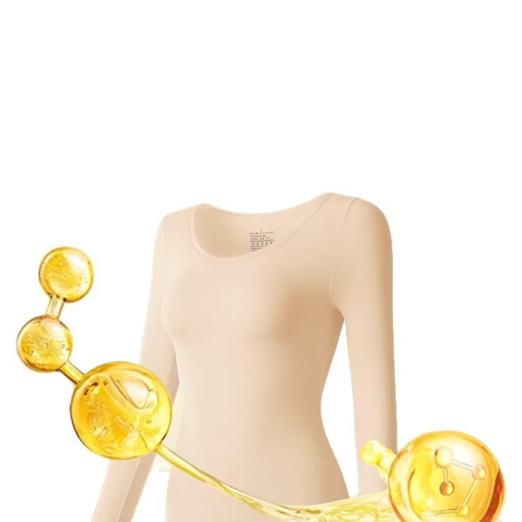 Plus Size 200 Jin Warm Top and Long Johns Set with Hyaluronic Acid for Women