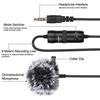 PULUZ Mini Microphone, 3.5mm Jack, 6m Cable Length, Wired Condenser Microphone with Clip, Omnidirectional, Suitable for Live Broadcasts, Meetings, Dis