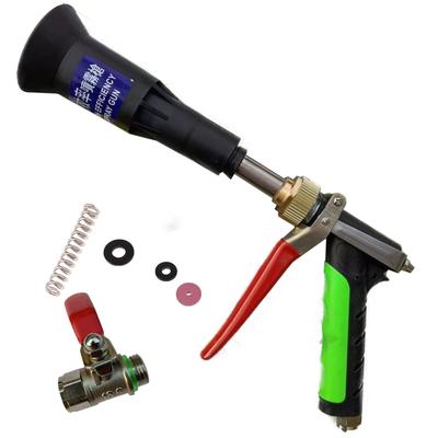 NowaLabo Hooded Spray Nozzle, Gun Type with Cock, for Car Washing, Watering, Pesticide Spraying, and Pest Control