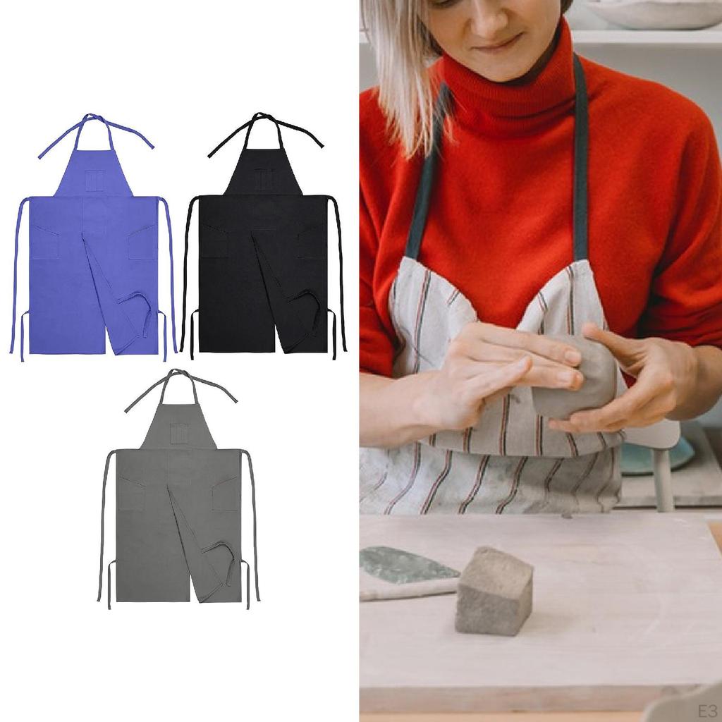 Pottery Apron Artist Painting Simple Sturdy Multipurpose Long Split Leg for Ceramic Sculpture