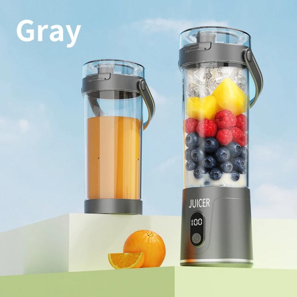 JOYBLISS Portable Blender 600ML Electric Juicer Fruit Mixers 4000mAh USB Rechargeable Smoothie Outdoor Fresh Fruit Blender Personal Juice