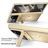 For Xiaomi MIX Fold 3 Case Hinge Mechanical Plating Transparent 360 Full Screen Protector Cover for MIX Fold 4 3 Case Kickstand