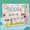 Wooden Kids Learning Toy Lock Picking Busy Board For Early Childhood Development