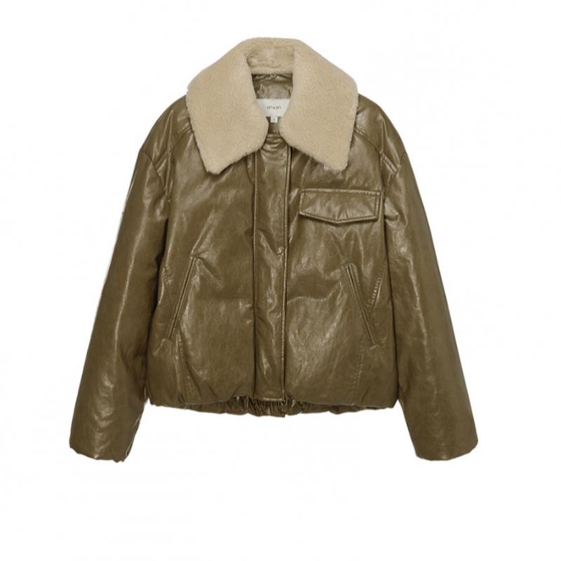 On On Fur Collar Leather Goose Down Nep5xma01 41