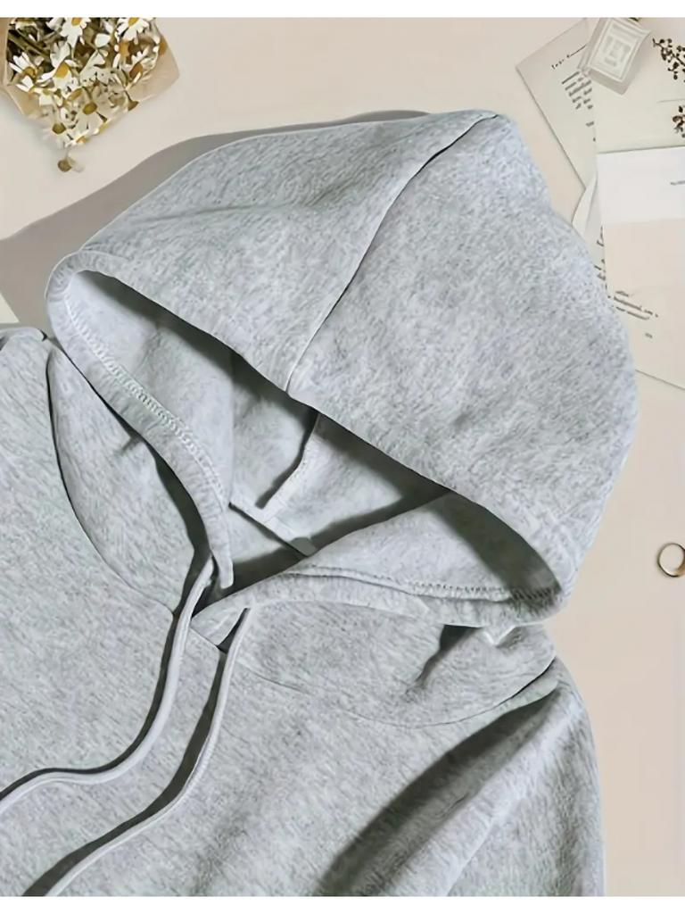 Casual Women Hoodie with Butterfly Print Kangaroo Pocket Long Sleeves Casual Stylish Pullover Hooded Sweatshirt with Drawstring