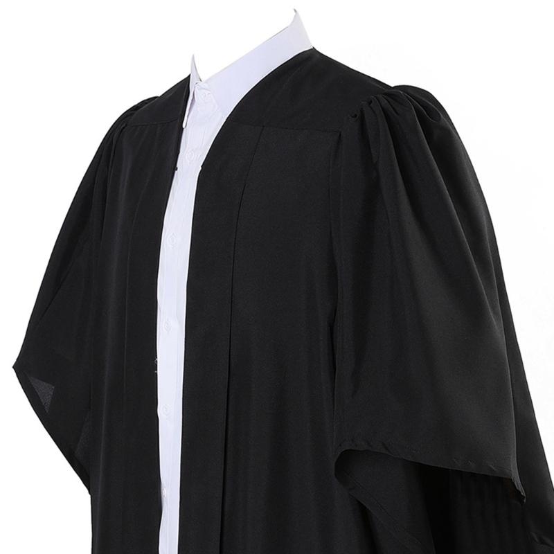 Unisex Matte Graduation Gown for High School and Bachelor,Choir Robes for Baptism Church,Pastor Judge Robe Costume