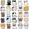 50 Cute Cat Expressions Graffiti Stickers Decorate Suitcase Guitar Notebook DIY Waterproof