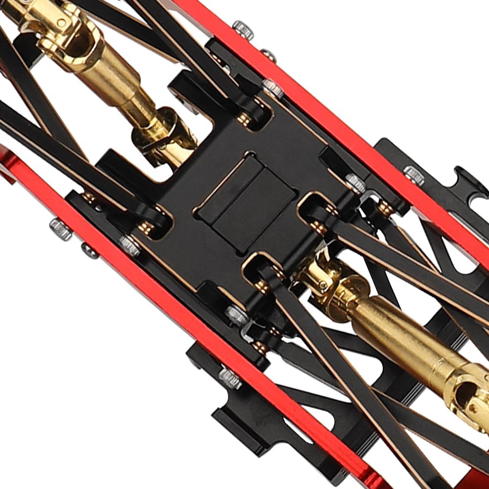 Black Coating Brass Skid Plate Transmission Mount for 1/18 RC Crawler TRX4M Upgrade, 60g