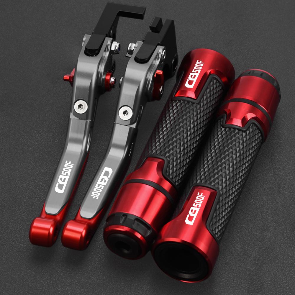 Motorcycle Aluminum Adjustable Brake Clutch Levers Handlebar Grips FOR HONDA CB500F CB 500F 500 F 2013 2014 2015 2016 2017