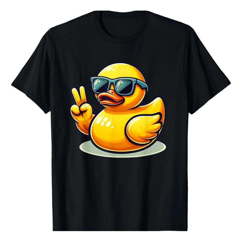Camiseta Retro Retro Con Dise?o De Pato De Goma Amarilla De S