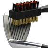 Golfschlägerbürste Rillenreiniger Beidseitige Werkzeuge Tragbar Metall Leicht Nylon Zubehör für Eisenbälle Schuhe Neues Geschenk