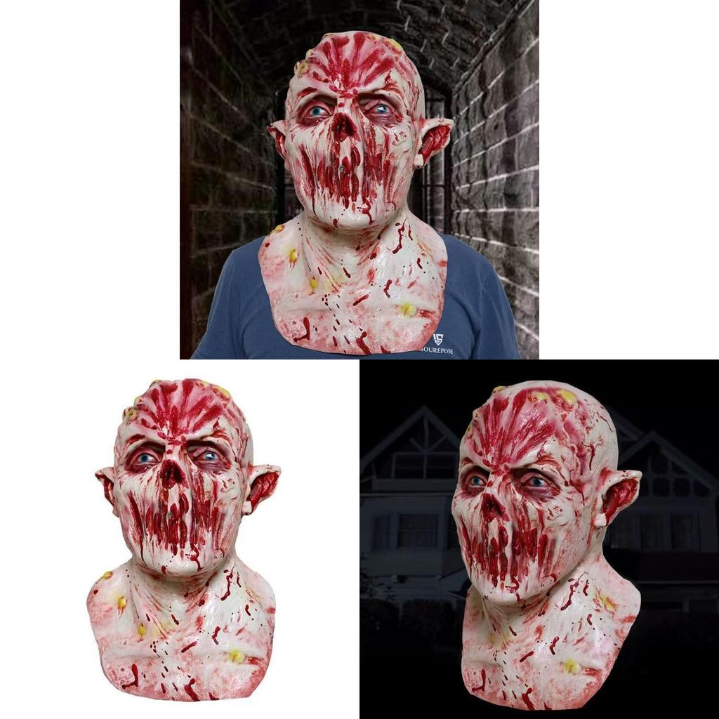 Horror Mask For Halloween With Imported Latex Material And Diy Design For Costumes And Escape Room Props