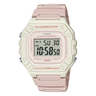 Standard Digital Wristwatch W-218HC-4A2V Unisex Pink Beige Cheap